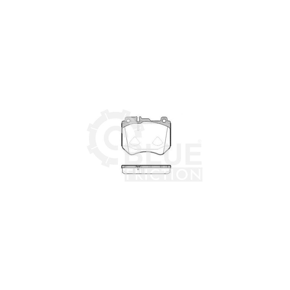 Pastilha Freio Mercedes-benz C250 205.045 03/2014 Ate 05/2018 Dianteira Sistema Brembo Blue Friction Bf1591-00