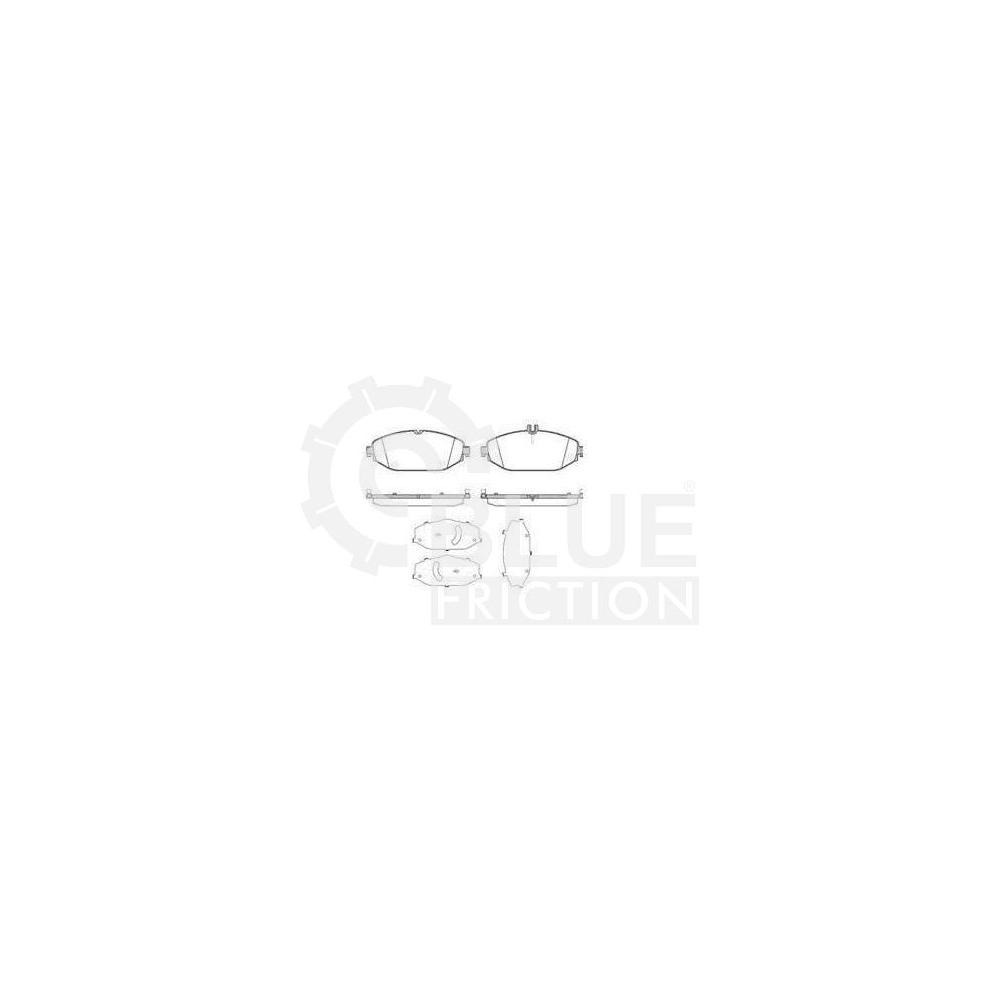 Pastilha Freio Mercedes-benz C250 A Partir De 03/2014 Dianteira Sistema Lucas Blue Friction Bf1618-00
