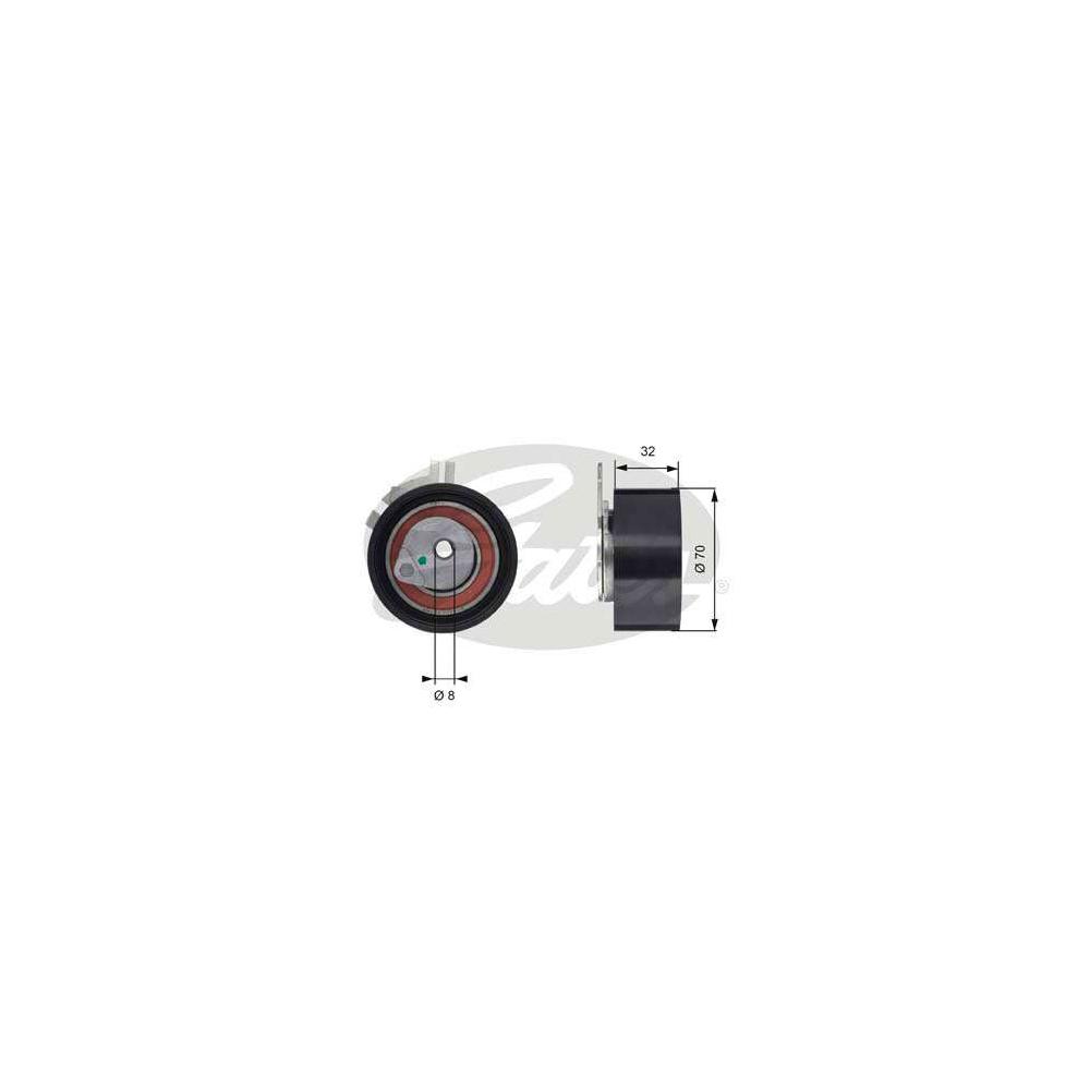 Rolamento Tensor Renault Master 2.5 16v Dci Td 2005 Ate 2013 Correia Dentada Gates T43117
