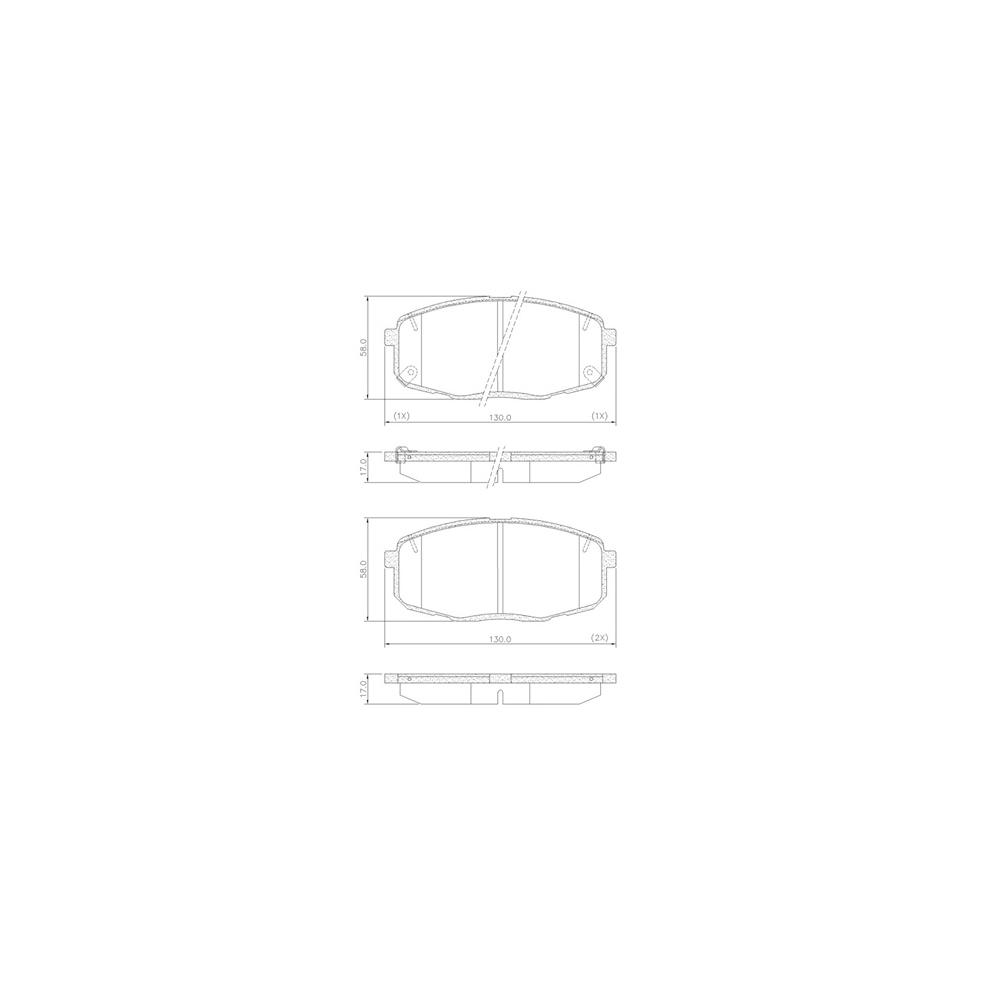 Pastilha Freio Hyundai Creta 1.6 16v Smart 2019 Ate 2021 Dianteira Fras-le Pd/1524