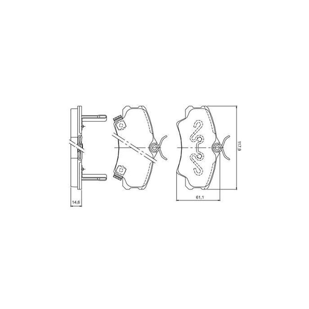 Pastilha Freio Hyundai Hb20 1.0 Diamond Turbo A Partir De 01/2020 Dianteira Sistema Mando Ferodo Hqf-2489ac