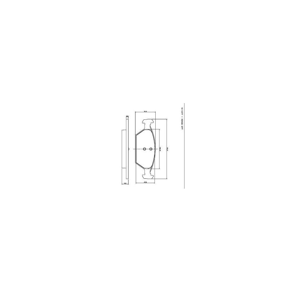 Pastilha Freio Honda City 1.5 16v Ex A Partir De 2009 Dianteira Sistema Teves Cobreq N-1377