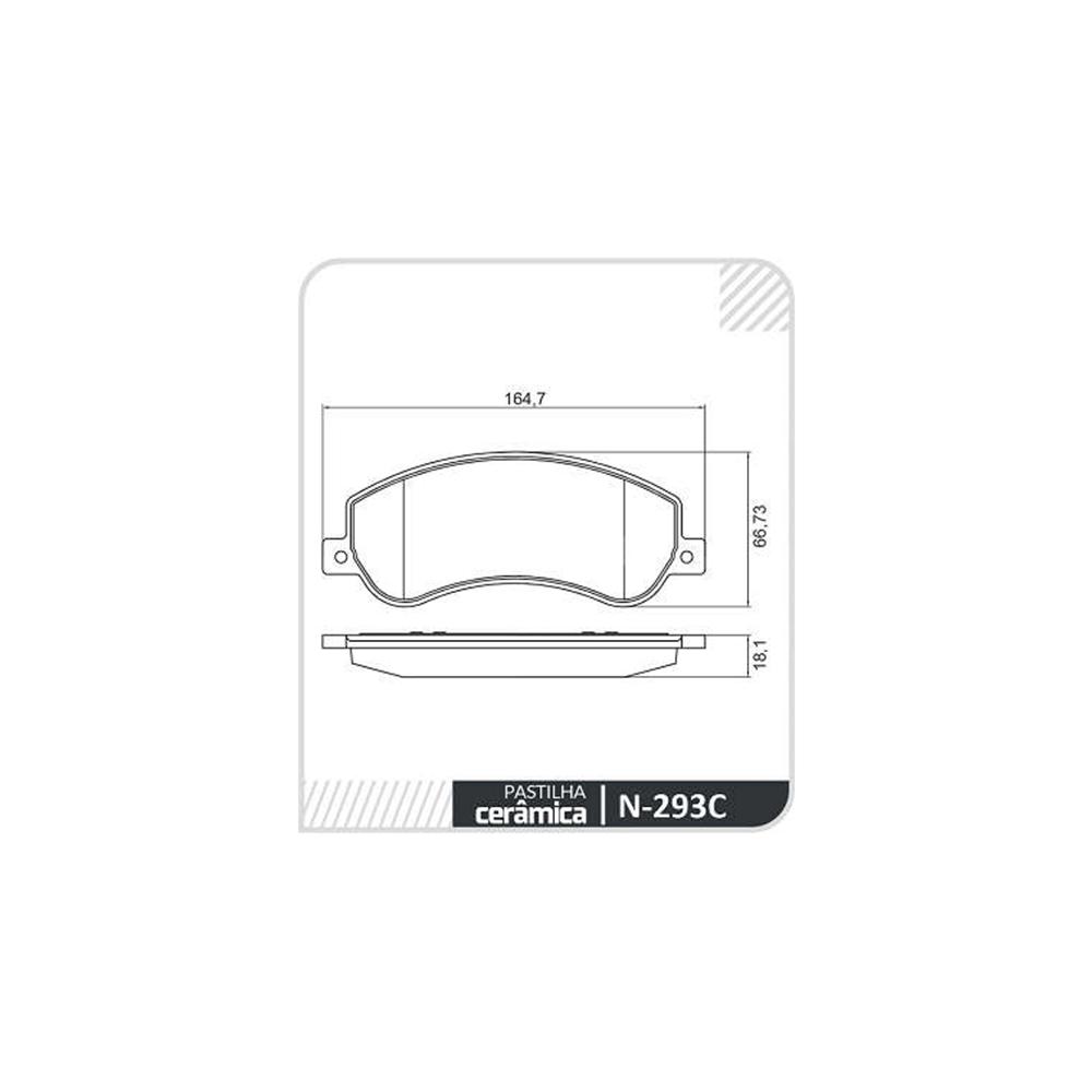 Pastilha Freio Vw Amarok 2.0 16v Cd 4x2 01/2011 Ate 01/2012 Dianteira Textar N-293c