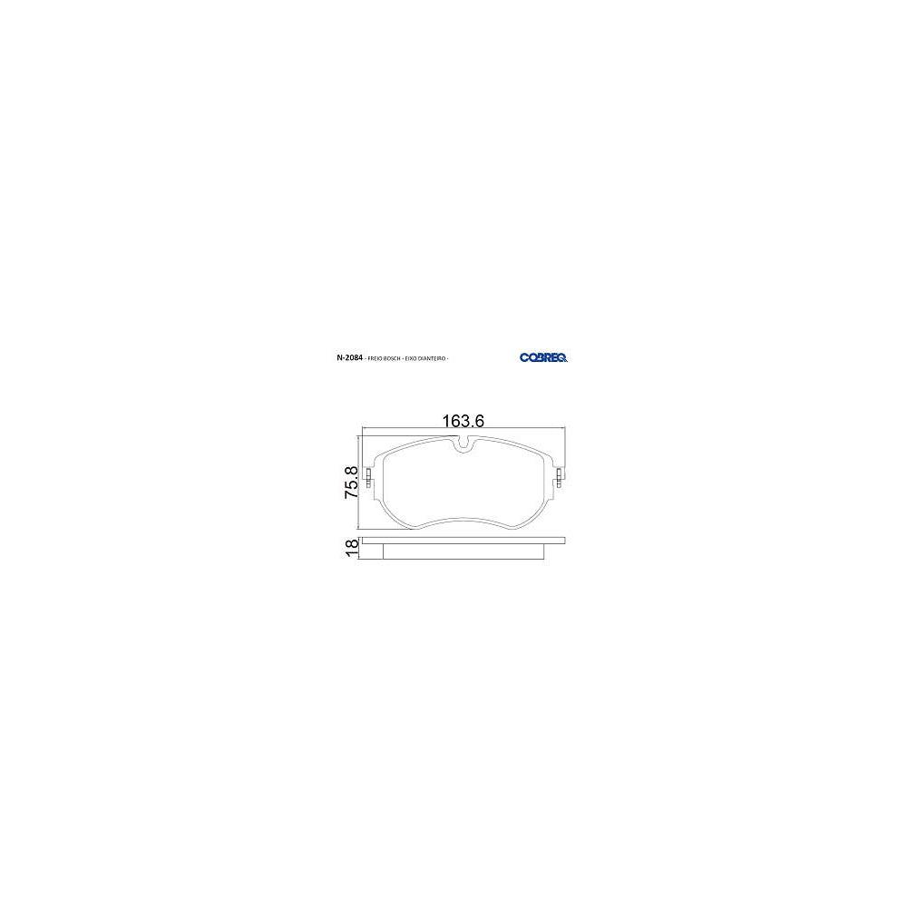 Pastilha Freio Vw Amarok 3.0 V6 Tdi A Partir De 2018 Dianteira Sistema Bosch Cobreq N-2084