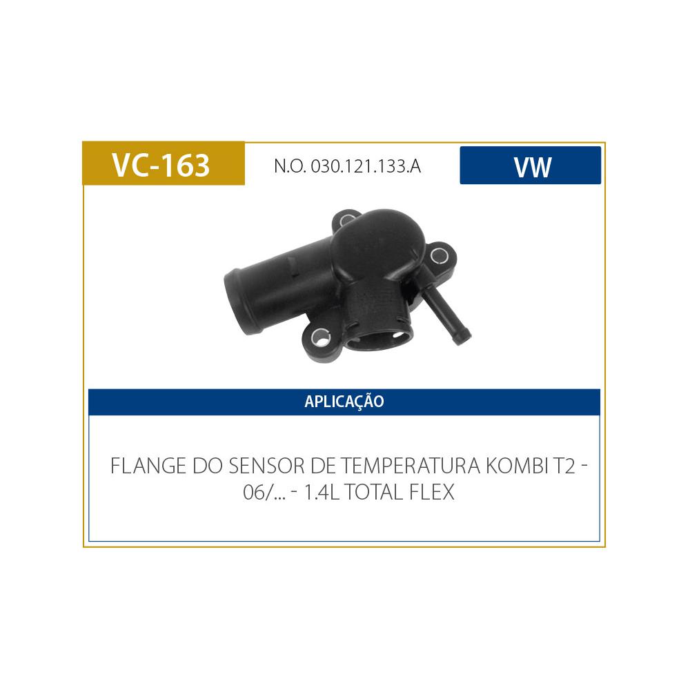 Flange Sensor Temperatura Vw Kombi T2 A Partir De 2006 Carcaca Plastico Valclei Tubos Vc-163