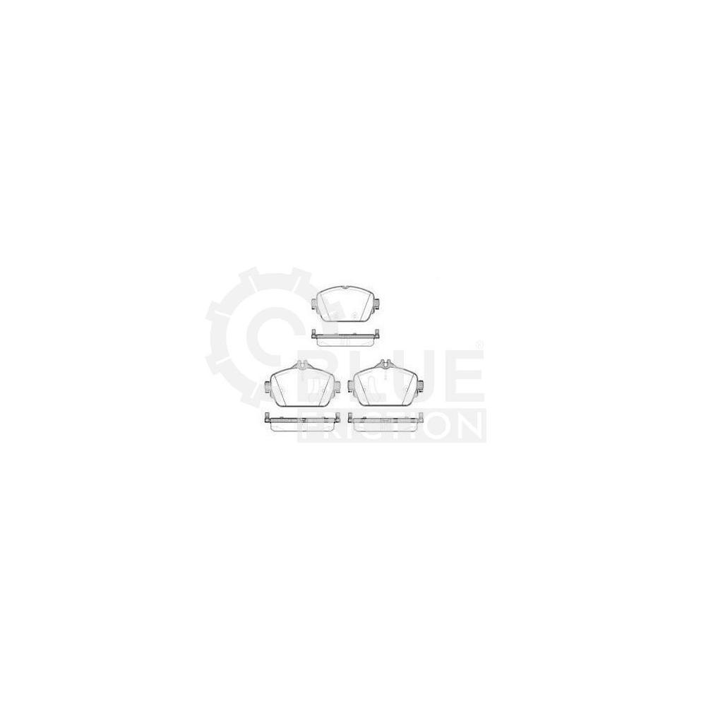Pastilha Freio Mercedes-benz Cla180 A Partir De 01/2015 Dianteira Sistema Trw Blue Friction Bf1592-08