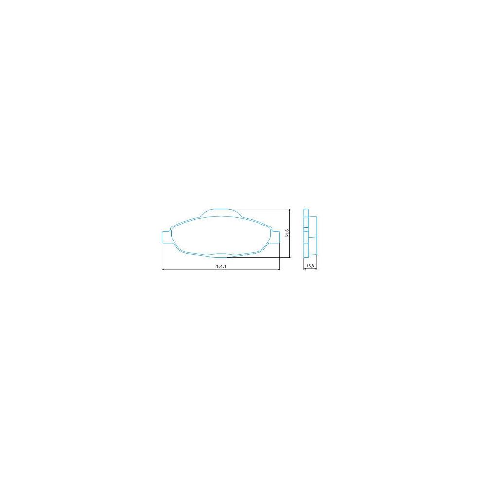 Pastilha Freio Peugeot 308 1.6 16v Griffe Thp At 2016 Ate 2019 Dianteira Sistema Bosch, Ceramica Hqj-2298