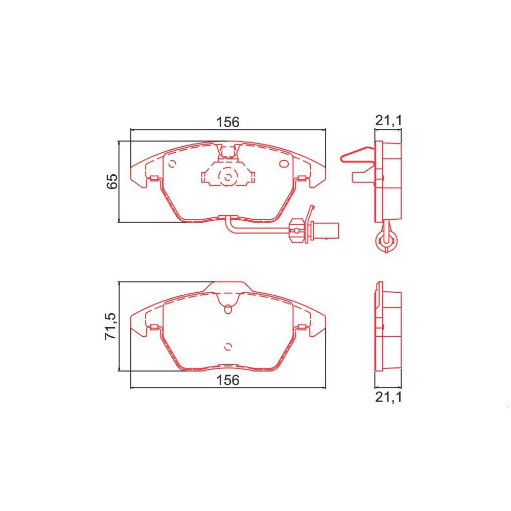 Pastilha Freio Audi A4 1.8 16v A Partir De 09/2010 Dianteira Sistema Teves, Anti Ruido Ferodo Hqf-2307ac