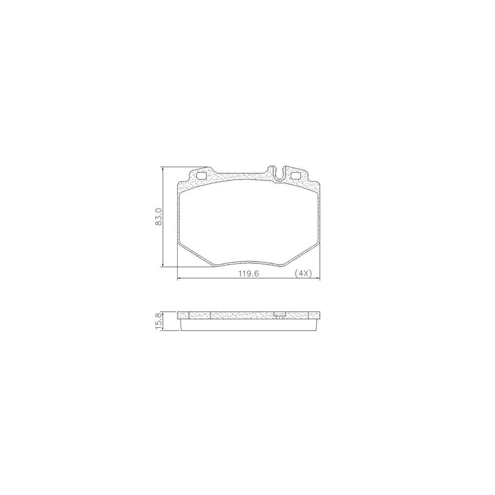 Pastilha Freio Mercedes-benz S500 5.5 V8 2005 Ate 2011 Dianteira Fras-le Pd/1474