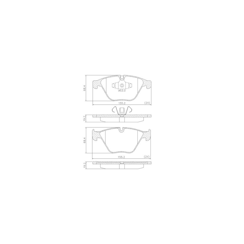 Pastilha Freio Bmw X1 2.0 16v Sdrive 18i 2010 Ate 2015 Dianteira Sistema Teves Fras-le Pd/1370