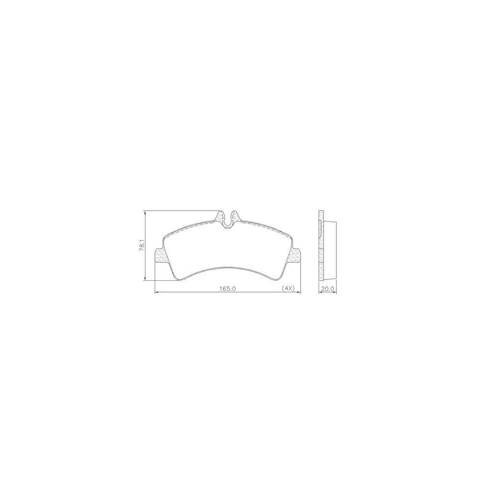 Pastilha Freio Mercedes-benz Sprinter 515 515 Cdi 2018 Ate 2021 Traseira Fras-le Pd/664