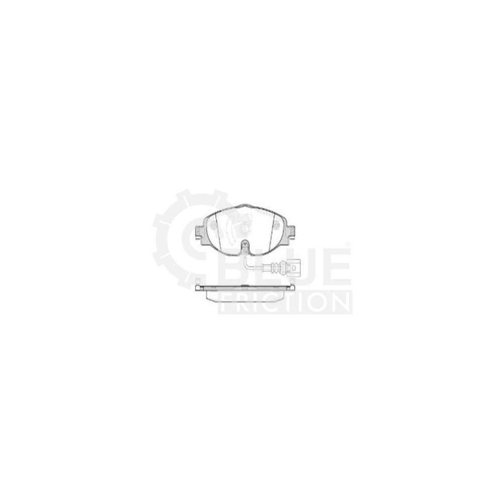 Pastilha Freio Audi A1 Sportback Tfsi A Partir De 2018 Dianteira Blue Friction Bf1515-01