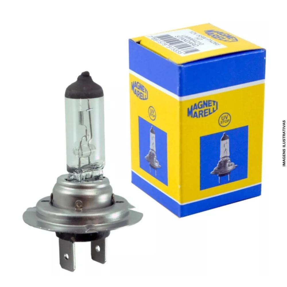 Lampada Farol H7 12v 55w Super Branca Marelli Lmm64210cb