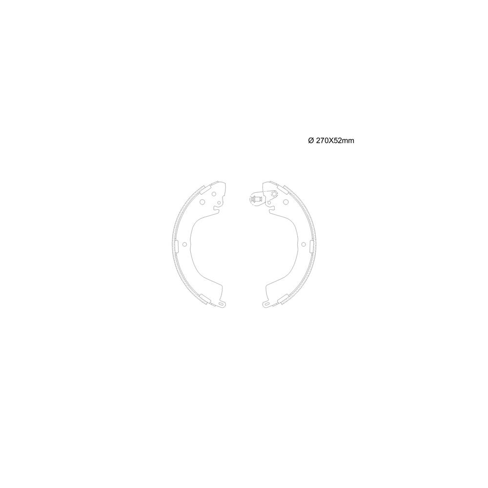 Sapata Freio Mitsubishi L200 2.5 8v Evo 01/1997 Ate 12/2003 Sistema Akebono Fras-le Mi/198-cp