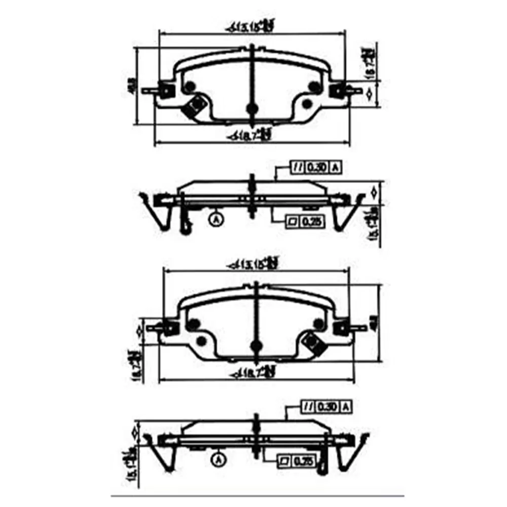 Pastilha Freio Honda Crv Sistema Nissin A Partir De 2020 Pastilha Traseira Ferodo Hqf-4178ac