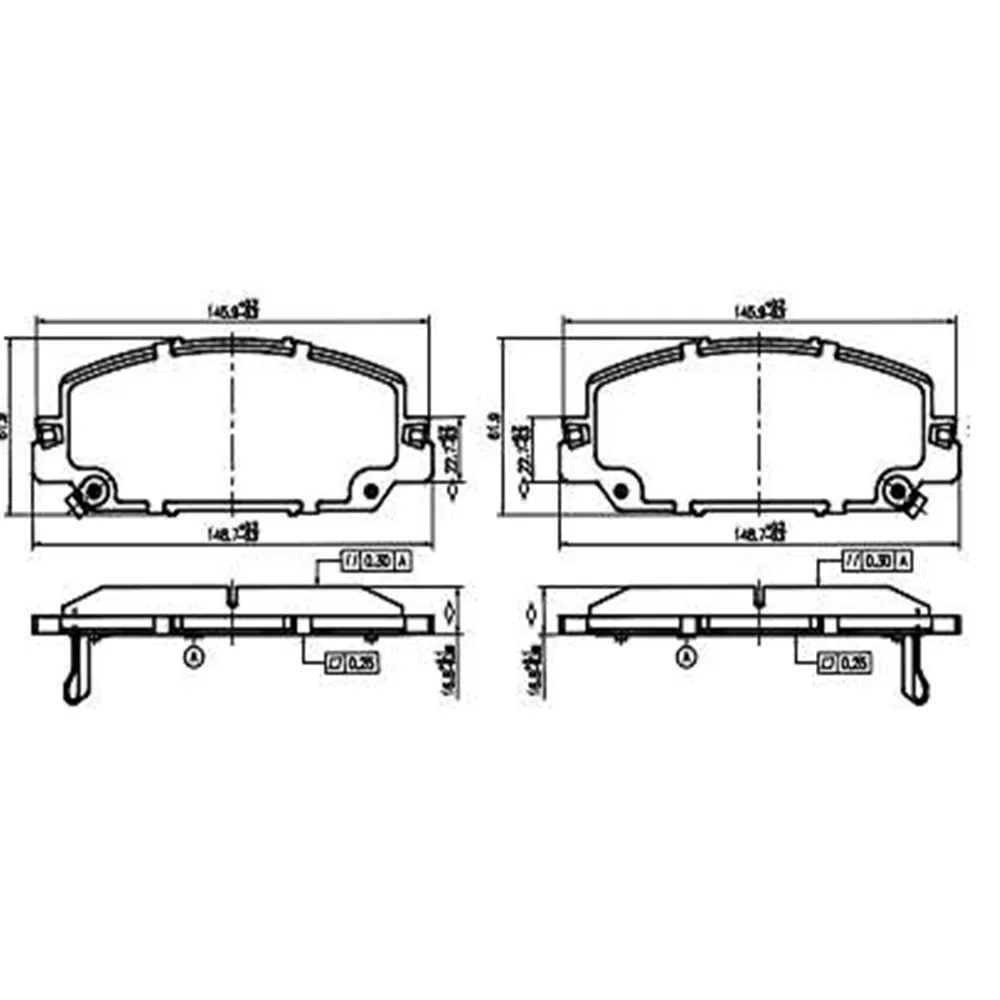 Pastilha Freio Honda Crv A Partir De 2020 Dianteira Sistema Advics Ferodo Hqf-4177ac