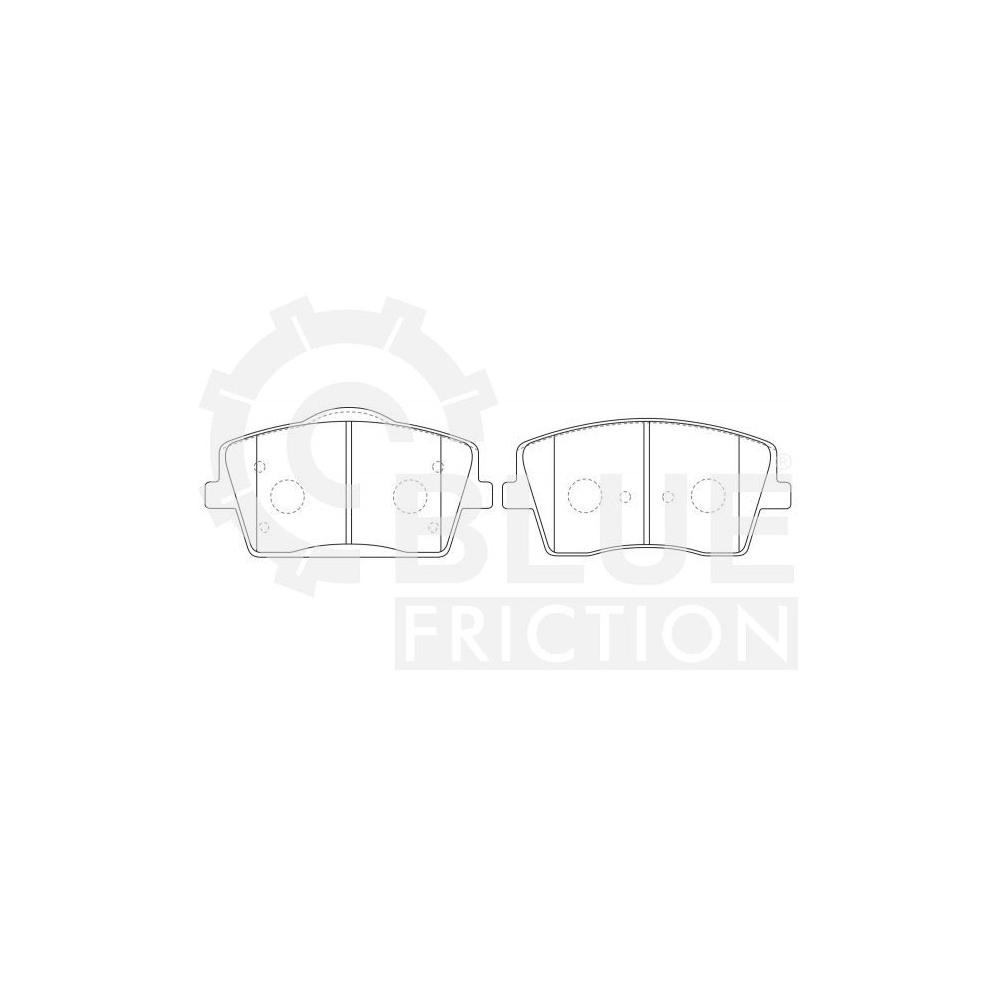 Pastilha Freio Volvo Xc40 2.0 T5 A Partir De 2018 Dianteira Blue Friction Bf1823-00
