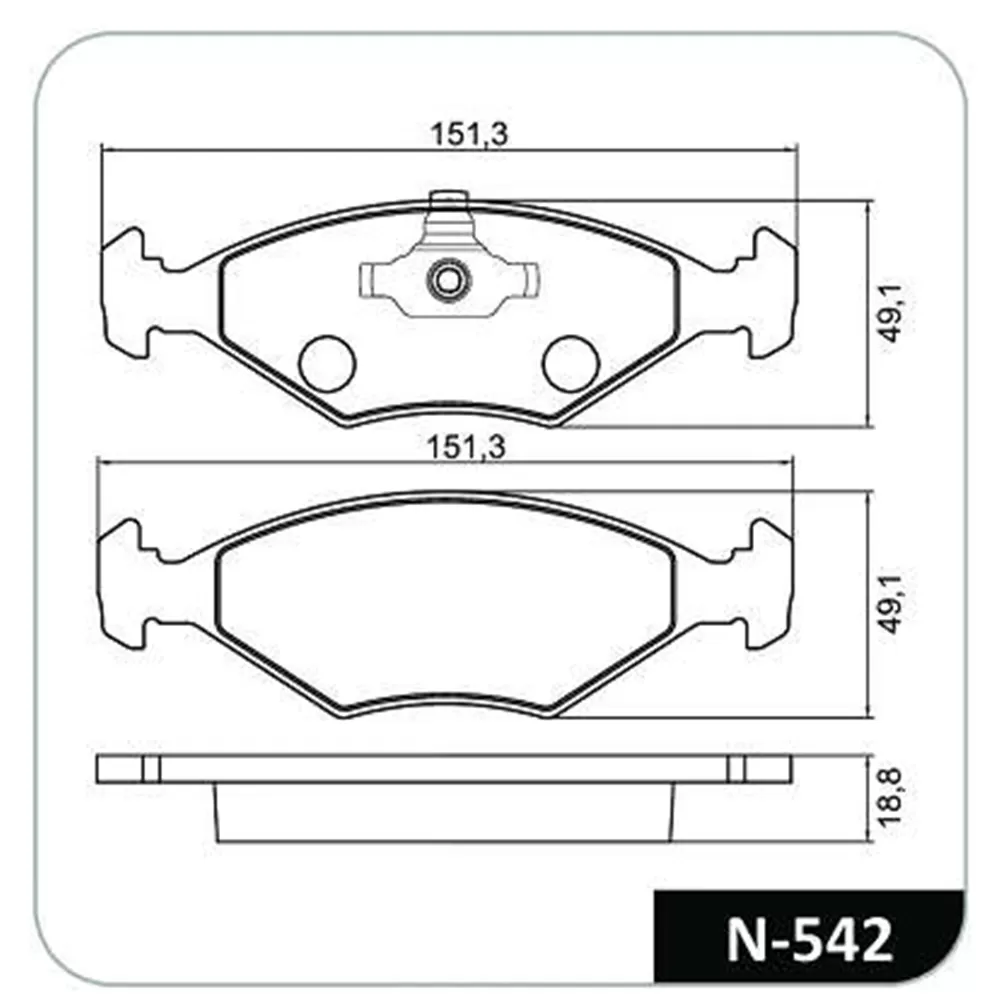 Pastilha Freio Fiat Uno Mille Economy A Partir De 10/2009 Dianteira Sistema Teves Cobreq N542