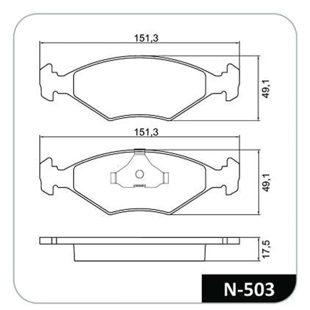 Pastilha Freio Fiat Elba 1985 Ate 1995 Dianteira Sistema Teves Cobreq N-503