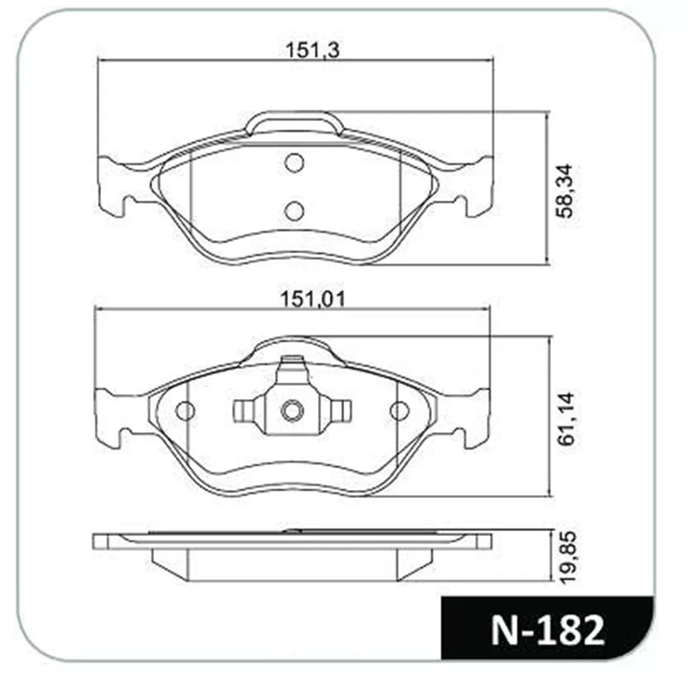 Pastilha Freio Ford Ecosport 1.4 Diesel 09/2009 Ate 2012 Dianteira Sistema Teves Cobreq N182
