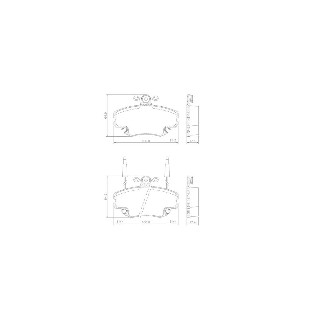 Pastilha Freio Renault Clio 1.0 8v Authentique 1999 Ate 2006 Eixo Dianteiro Lonaflex P-338-a