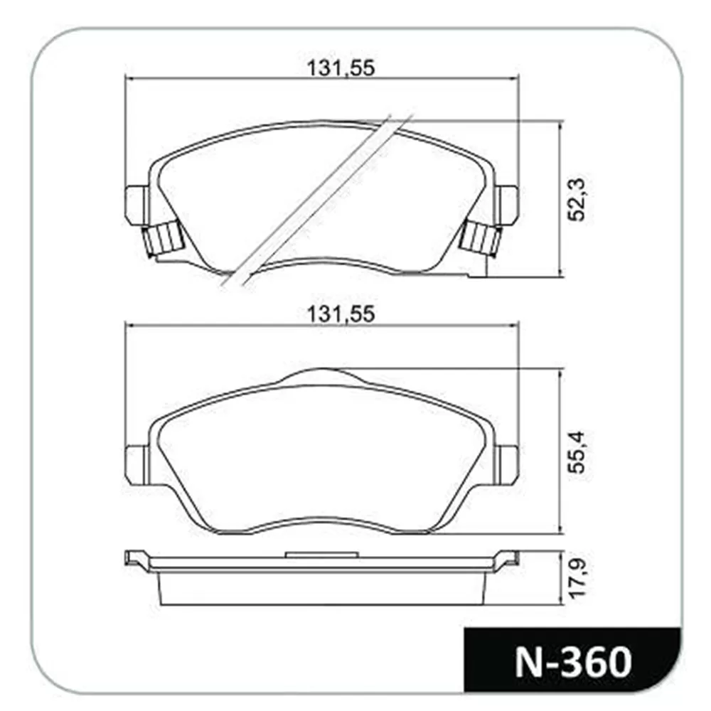 Pastilha Freio Gm Montana 1.4 8v Sport A Partir De 2010 Dianteira Sistema Trw Cobreq N-360