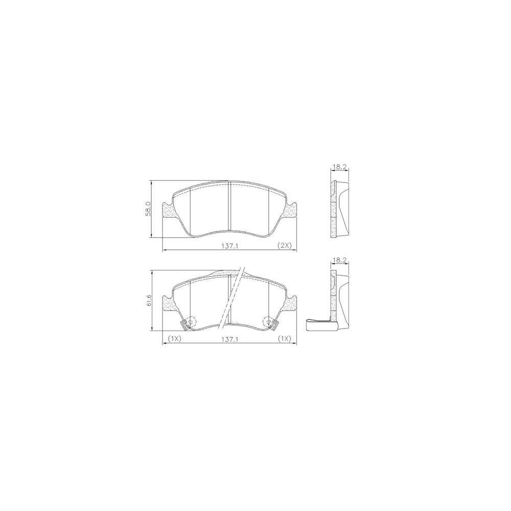 Pastilha Freio Toyota Corolla 2.0 16v Altis 01/2010 Ate 12/2014 Dianteira Sistema Bosch, Ceramica Fras-le Pd/669-cmaxx