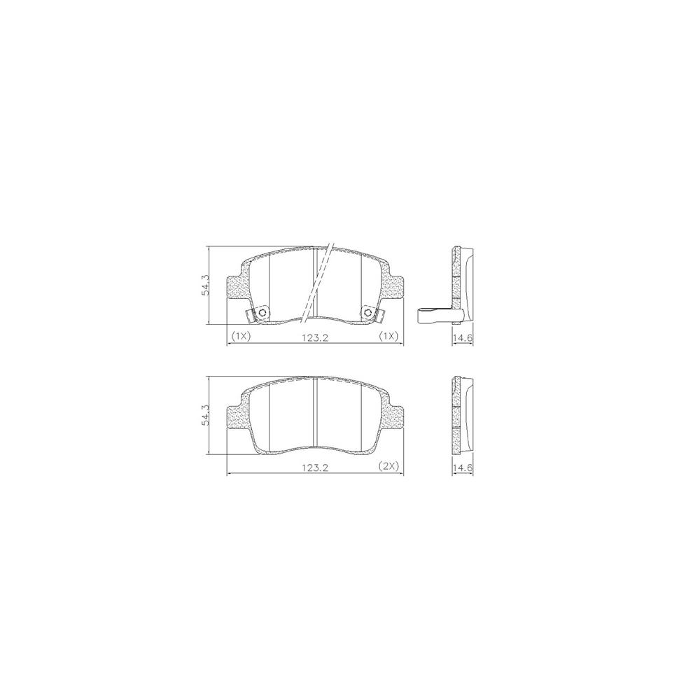 Pastilha Freio Toyota Etios 1.3 16v X 01/2012 Ate 12/2016 Dianteira Fras-le Pd/1438