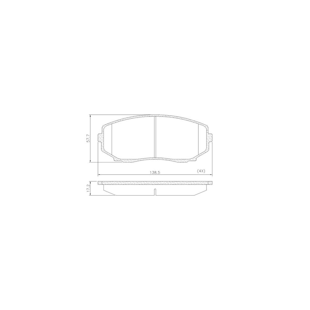 Pastilha Freio Ford Edge 3.5 V6 Awd 2008 Ate 2015 Dianteira Sistema Advics Fras-le Pd/1080