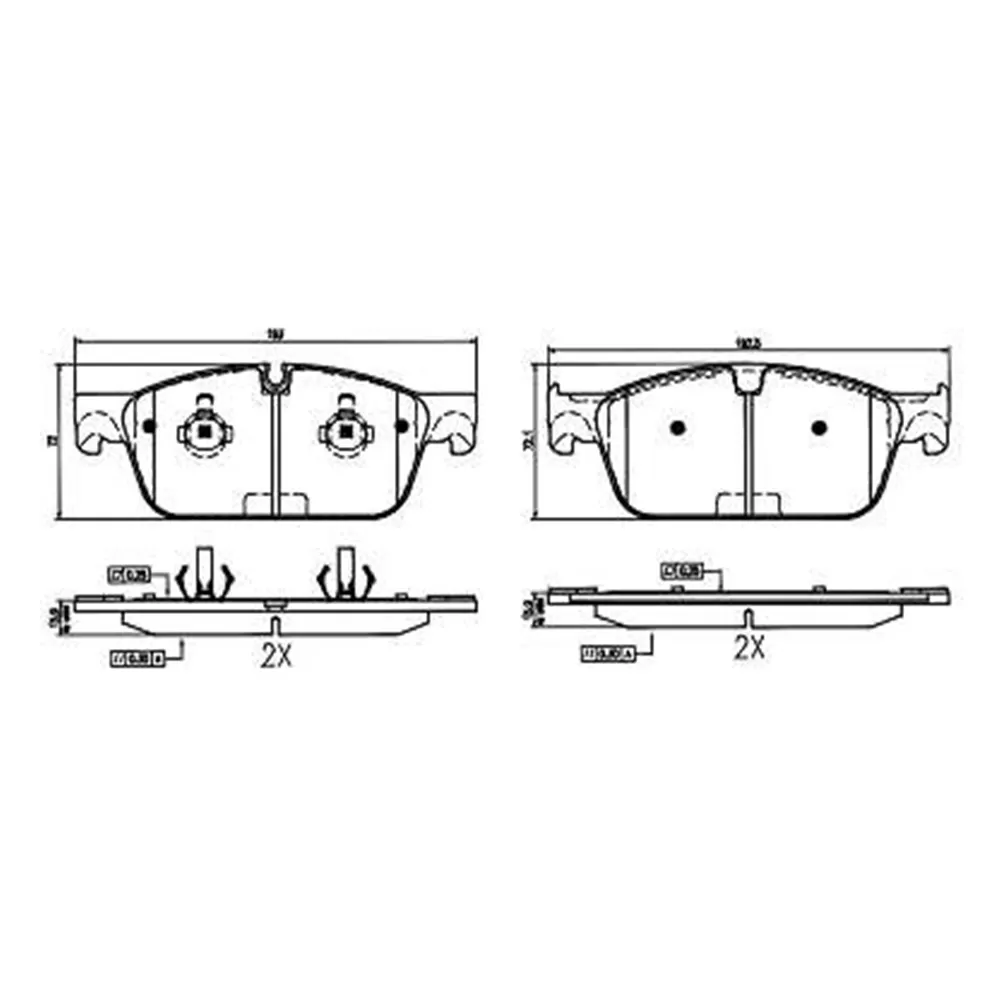 Pastilha Freio Citroen C3 1.4 A Partir De 04/2002 Dianteira Sistema Girling Jurid Hqj-2181