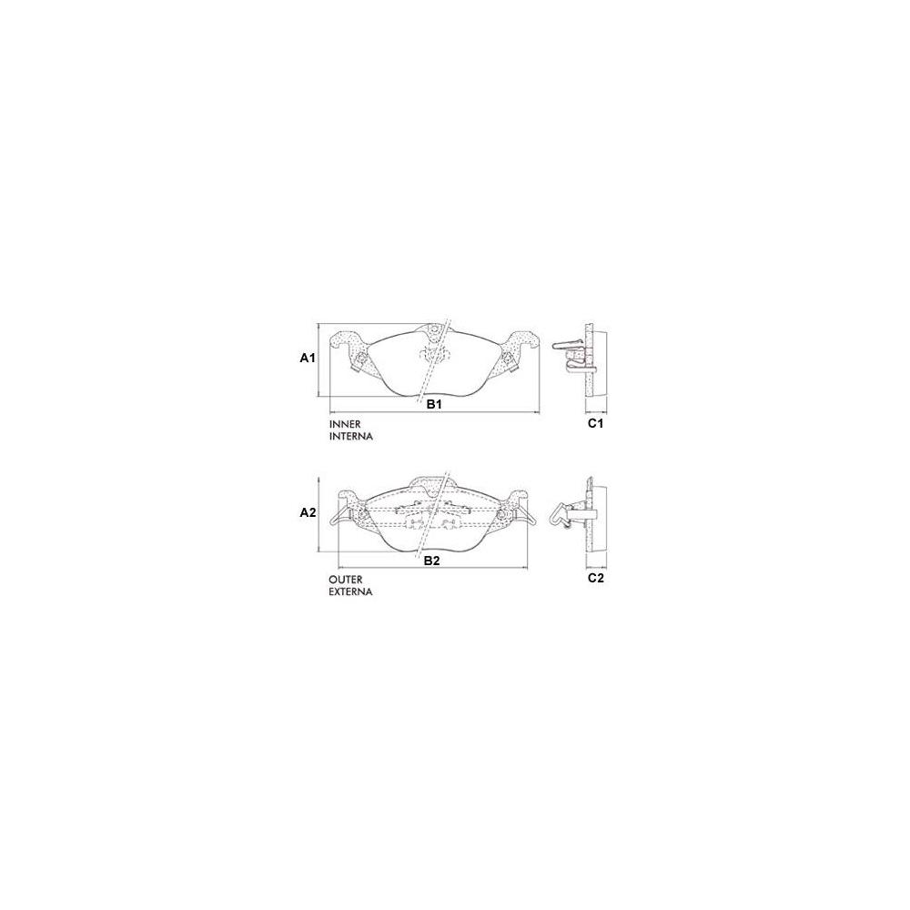Pastilha Freio Gm Astra 2.0 16v 1999 Ate 2005 Dianteira Trw/varga Rcpt02740