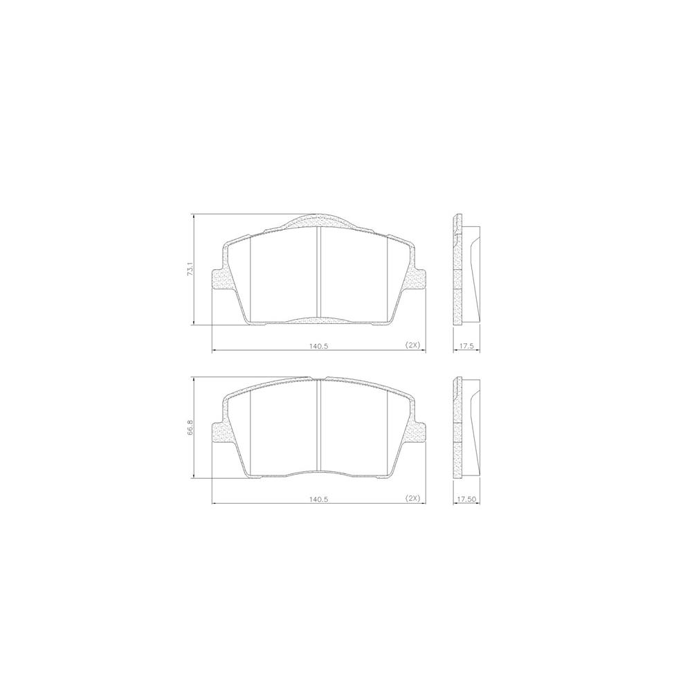 Pastilha Freio Volvo Xc40 2.0 Momentum 01/2018 Ate 2021 Fras-le Pd/2213