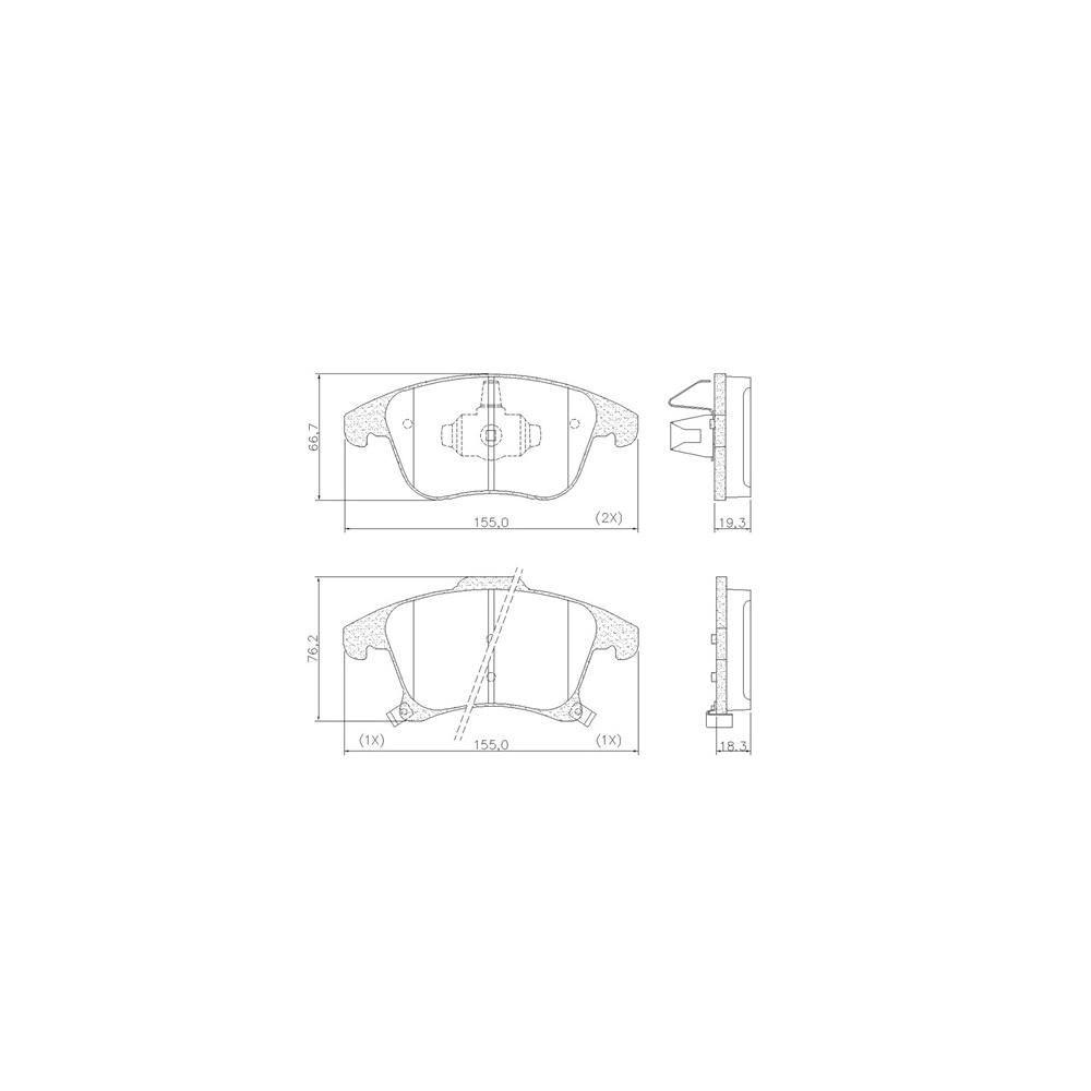 Pastilha Freio Ford Fusion 2.5 16v Flex 01/2013 Ate 12/2015 Dianteira Sistema Fomoco Fras-le Pd/1432