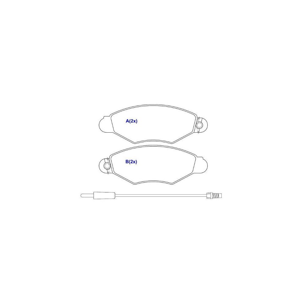 Pastilha Freio Peugeot 206 1999 Ate 2010 Dianteira Com Sensor Trw/varga Rcpt02880