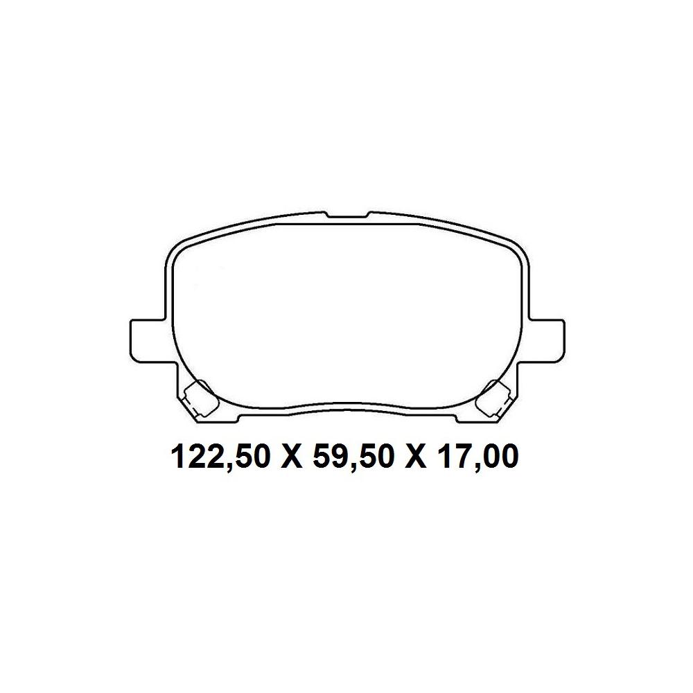 Pastilha Freio Toyota Corolla 01/2003 Ate 01/2005 Dianteira Trw/varga Rcpt11990