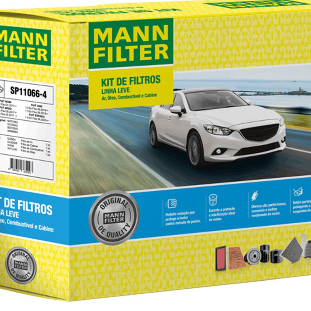 Kit Filtros Fiat Argo 1.0 Flex A Partir De 05/2017 3 Cilindros Mann Filtros Sp11066-4