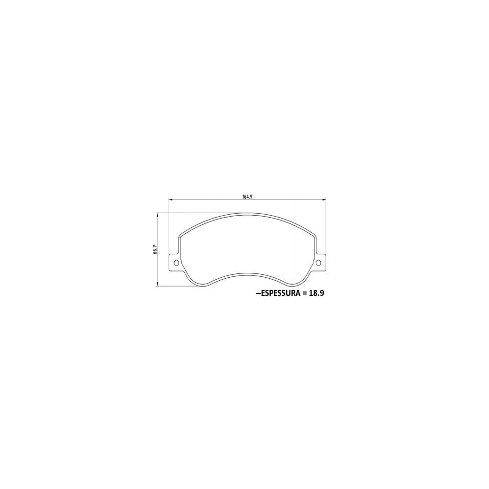 Pastilha Freio Vw Amarok 2.0 16v Cd 4x2 01/2011 Ate 01/2012 Dianteira Trw/varga Rcpt13390