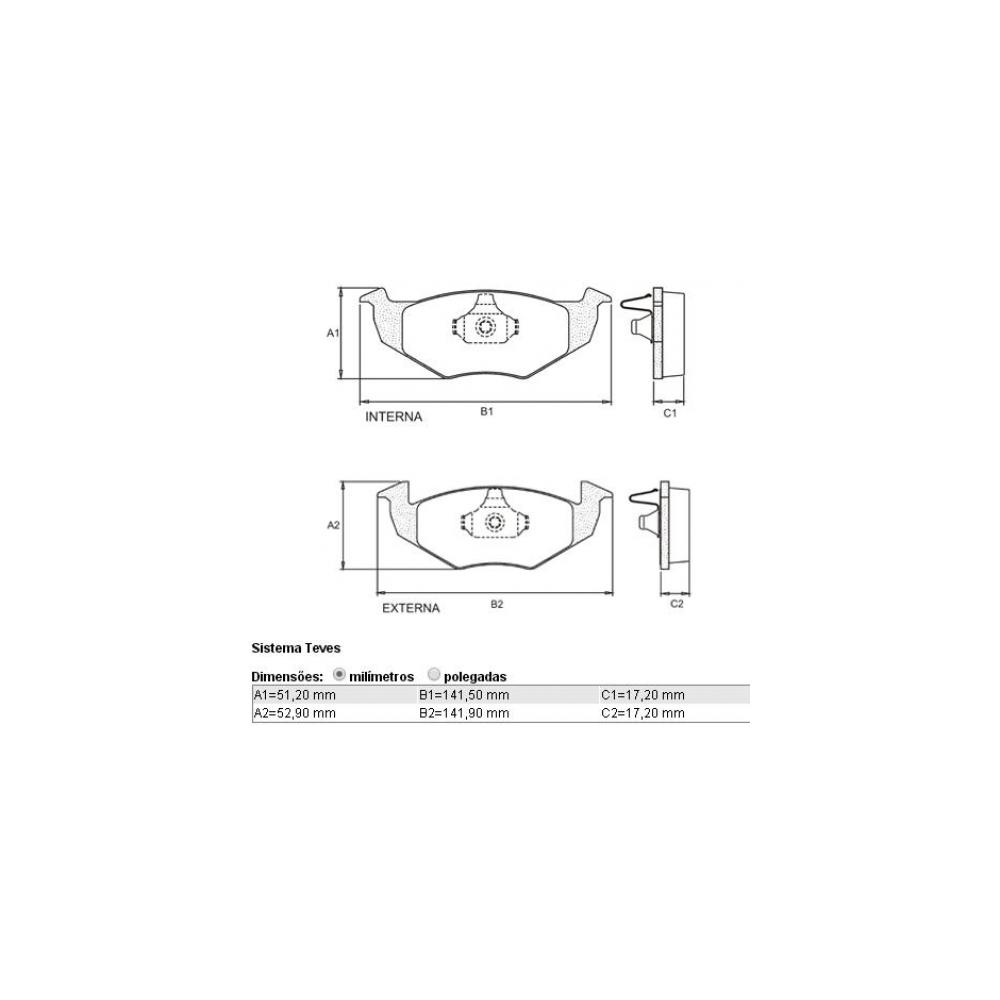 Pastilha Freio Vw Polo 1.8 Classic 1997 Ate 2002 Disco Dianteiro Ventilado Trw/varga Rcpt05370