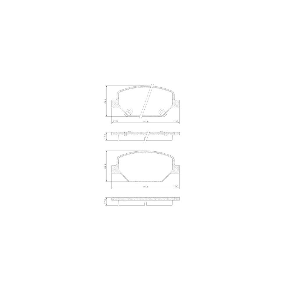 Pastilha Freio Gm Equinox 1.5 16v 2019 Ate 2023 Dianteira Sistema Teves Fras-le Pd/1521