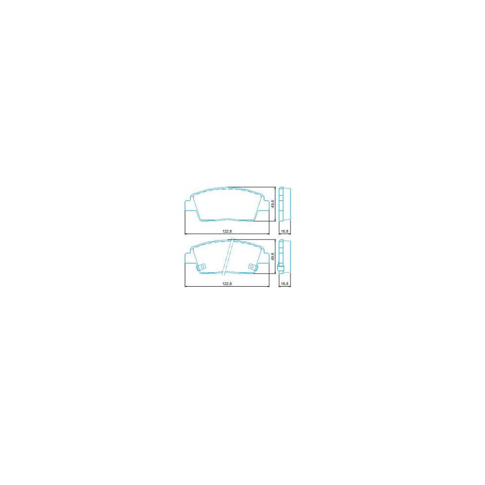 Pastilha Freio Hyundai Hb20 1.0 12v Confort 2016 Ate 2019 Dianteira Jurid Hqj-2289a