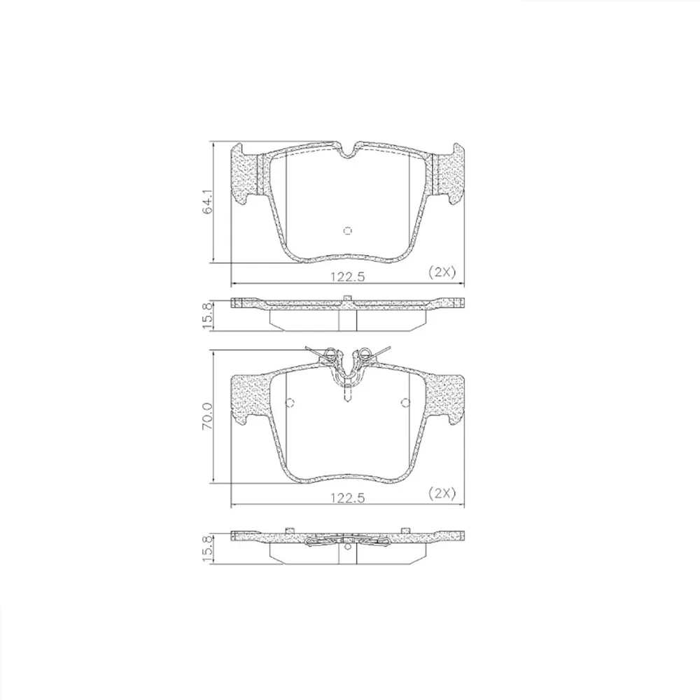 Pastilha Freio Mercedes-benz Classe C 2.0 16v C250spot 01/2014 Ate 12/2017 Fras-le Pd/2252
