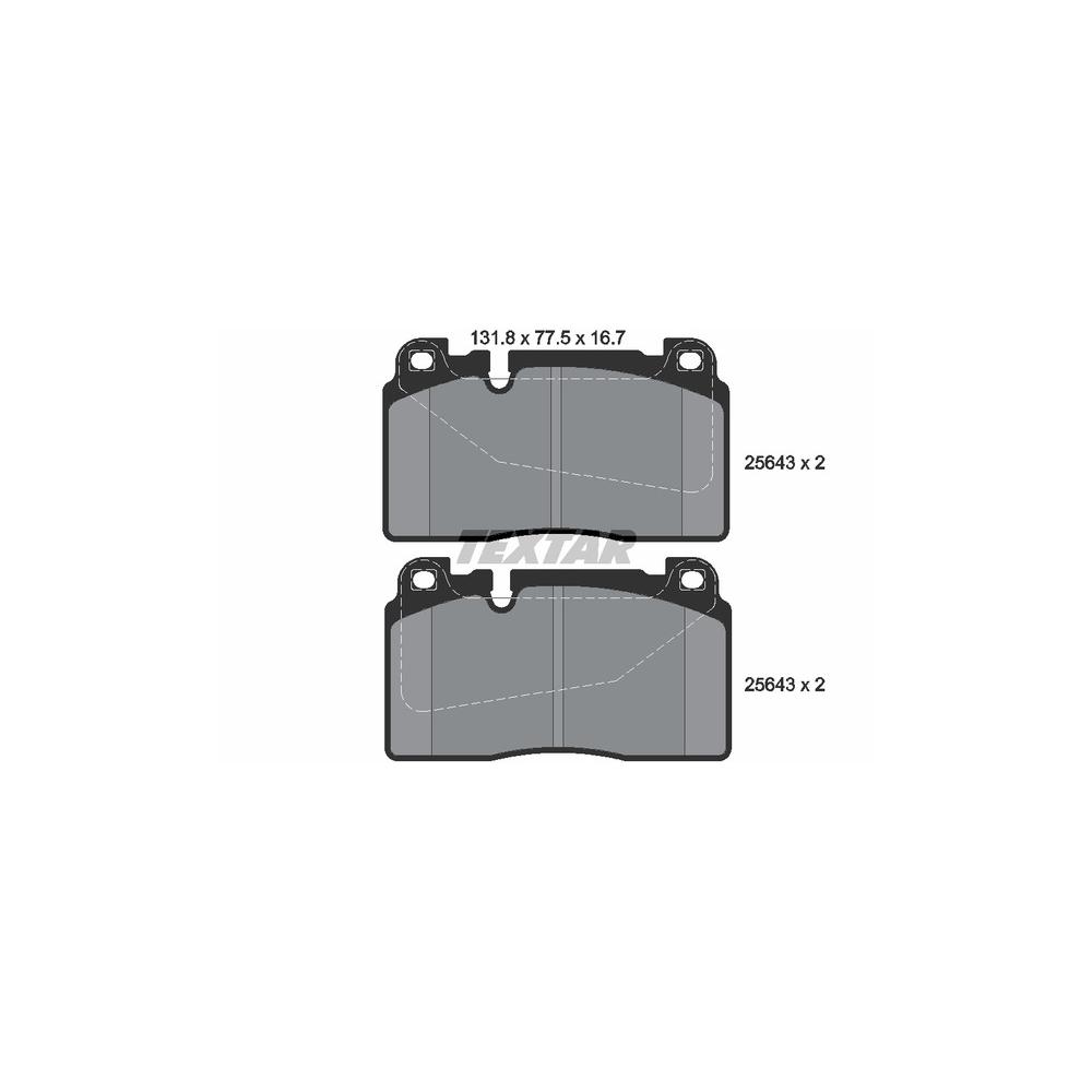 Pastilha Freio Porsche Macan 2.0 A Partir De 10/2015 Dianteira Sistema Brembo Textar 2564301