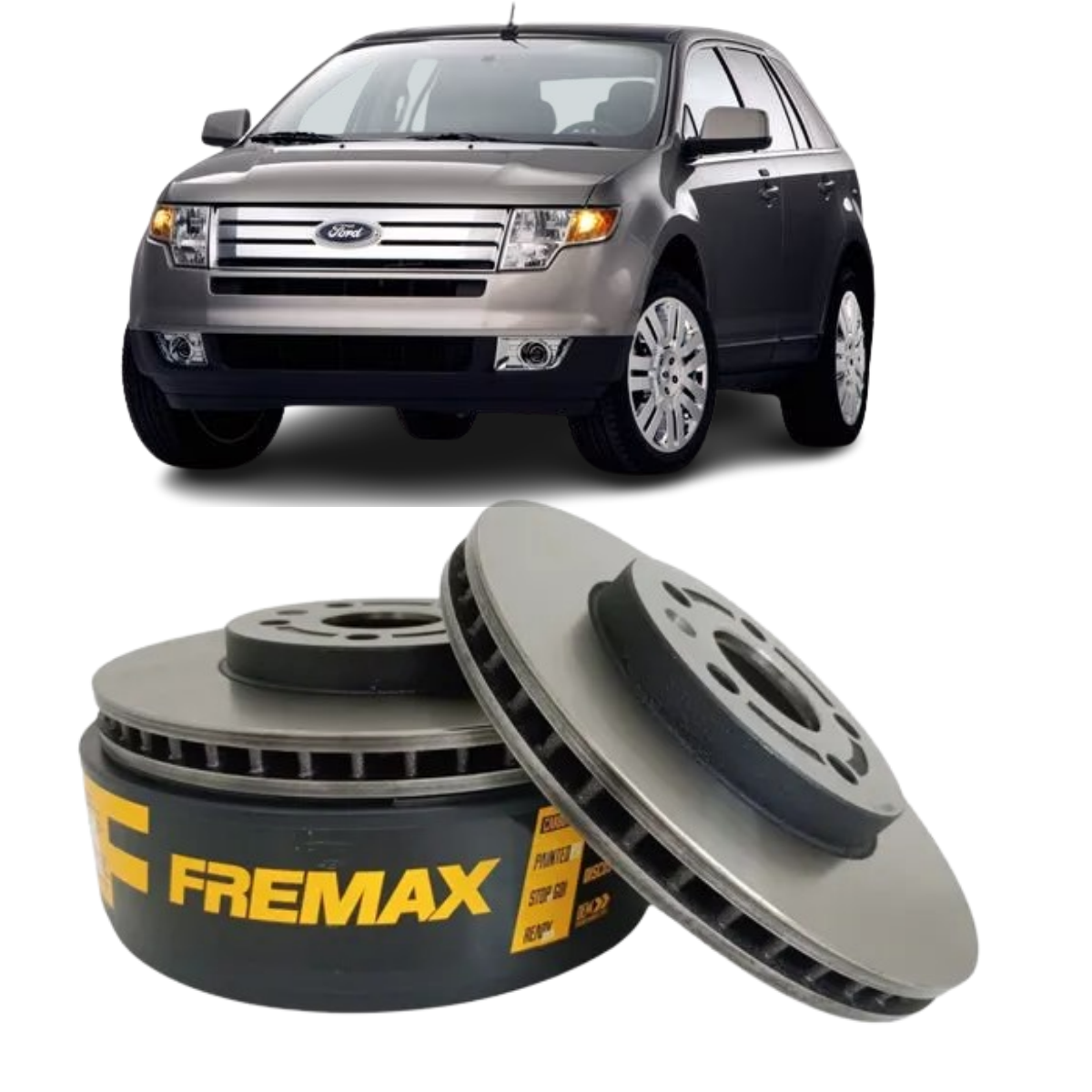Disco Freio Ford Edge 3.5 Limited V6 01/2008 Ate 01/2016 Disco Dianteiro Ventilado, Sem Cubo Fremax Bd6187