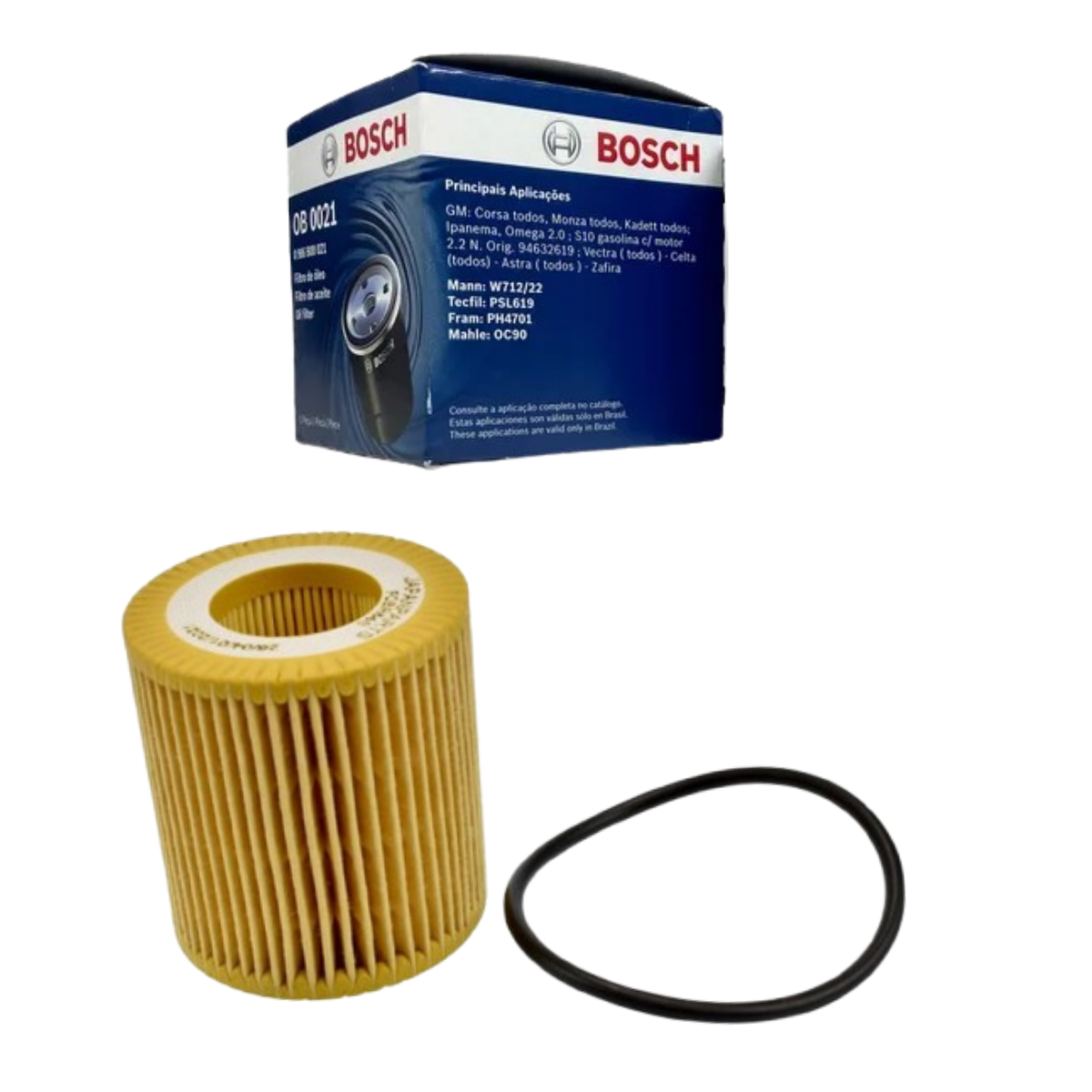 Filtro Oleo Citroen Aircross 1.6 16v A Partir De 2010 Gasolina Bosch 1457429249