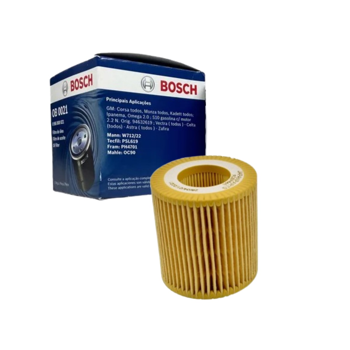 Filtro Oleo Citroen Aircross 1.6 16v A Partir De 2010 Gasolina Bosch 1457429249