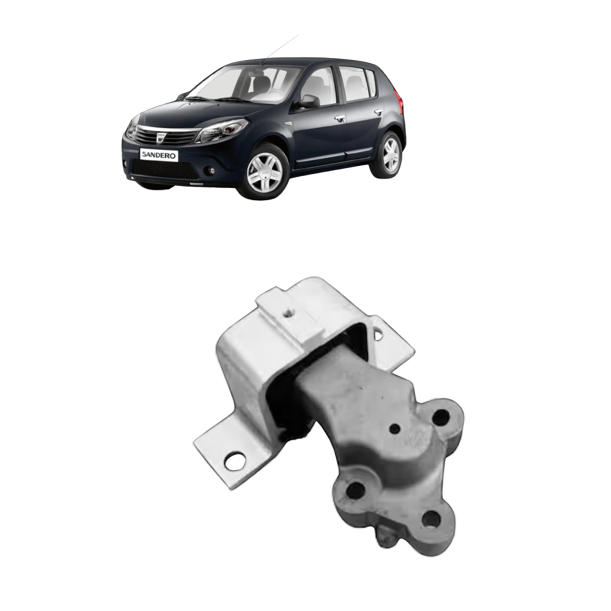 Coxim Motor Renault Logan 1.0 16v A Partir De 2007 Com Suporte Lado Direito Sampel 8150a