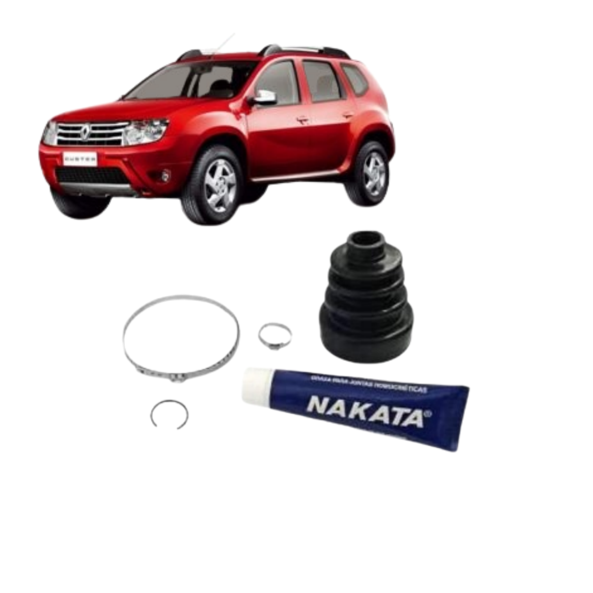 Kit Homocinetica Renault Duster 1.6 2012 Ate 2019 Lado Roda, Manual Nakata Nkj5061