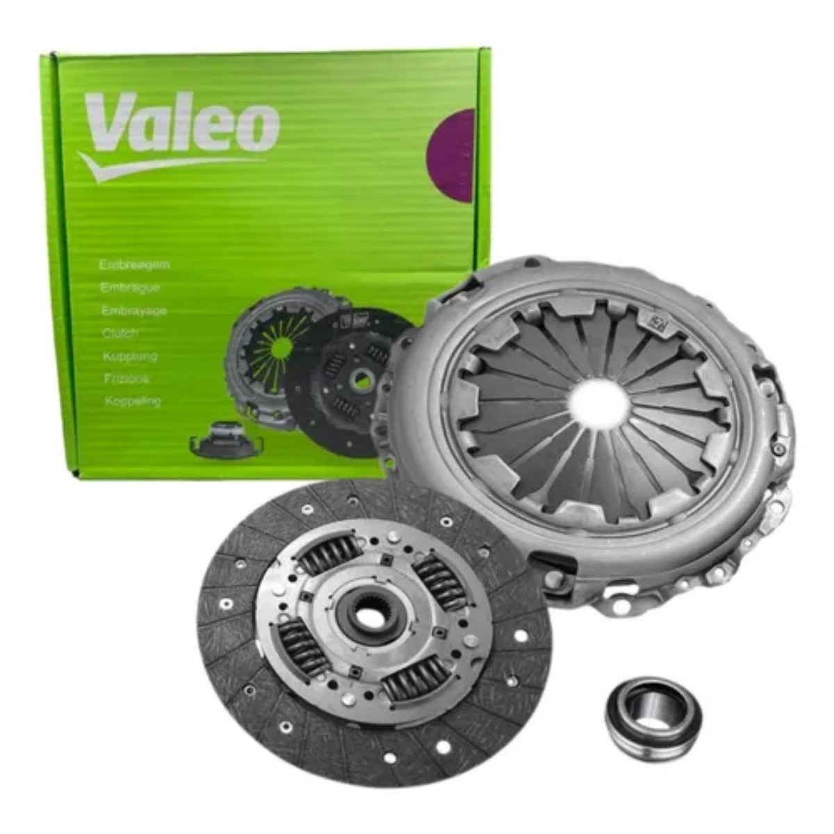 Kit Embreagem Gm Chevette 1.0 8v 01/1973 Ate 12/1994 Plato, Disco E Rolamento Valeo 227638