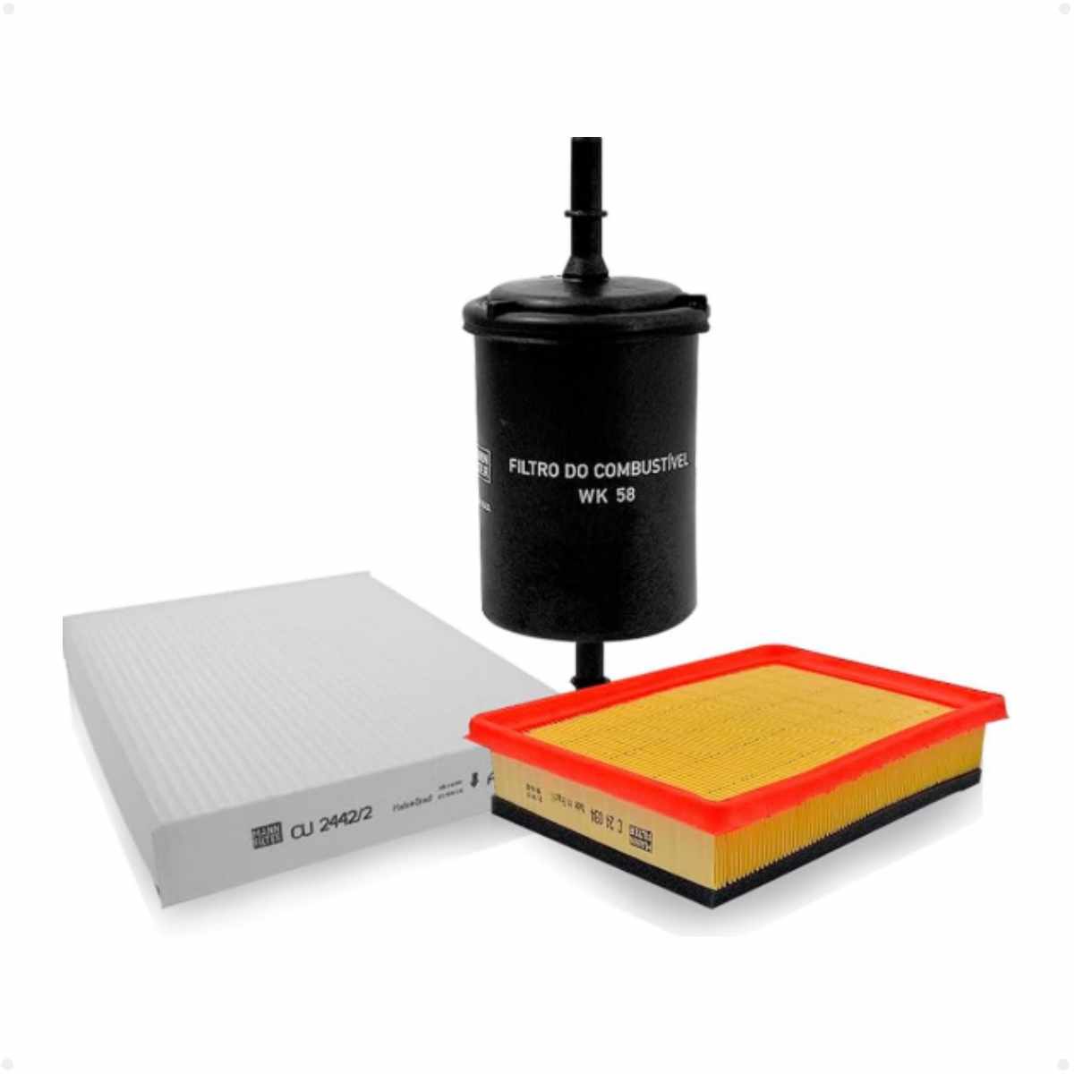 Kit Filtros Gm Onix 1.0 8v Flex 11/2012 Ate 09/2019 Mann Filtros Sp1060-4