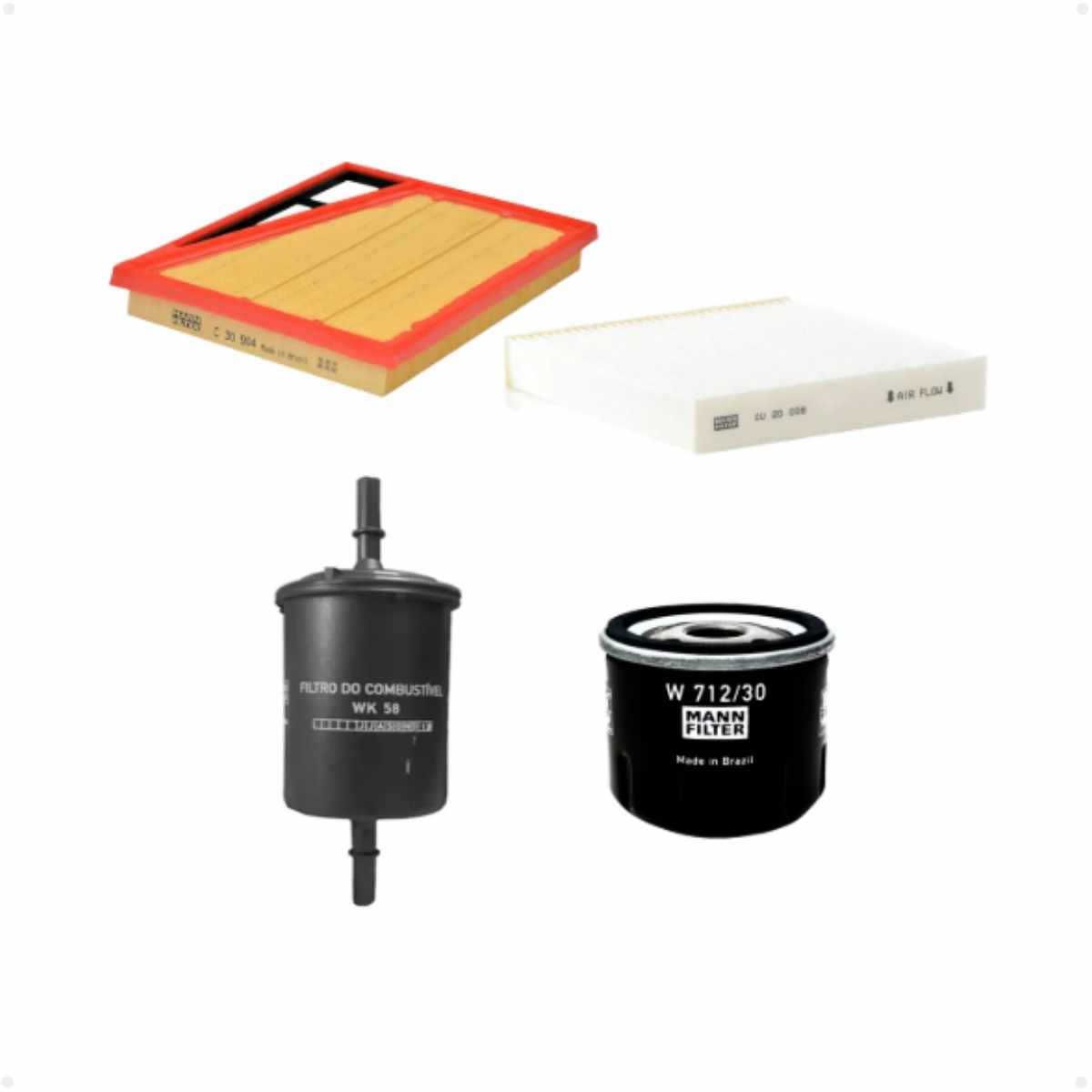 Kit Filtros Fiat Argo 1.0 Flex A Partir De 05/2017 3 Cilindros Mann Filtros Sp11066-4